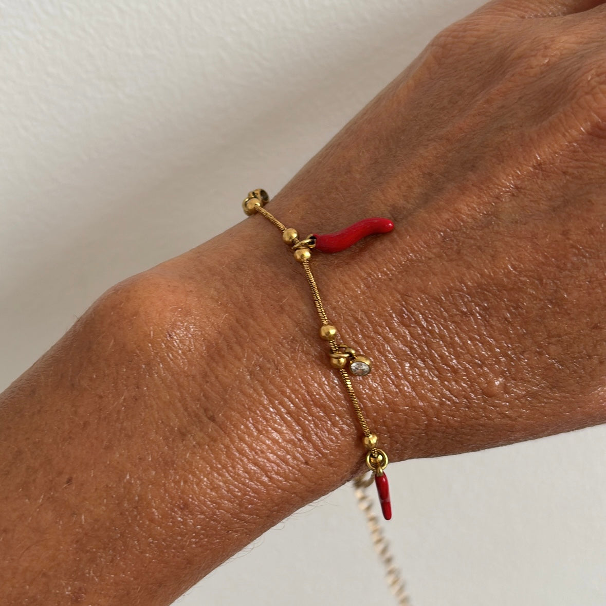 Sicilian Horns Charm Bracelet