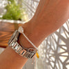 Harlow Pearl Bracelet, Sorbet & Silver