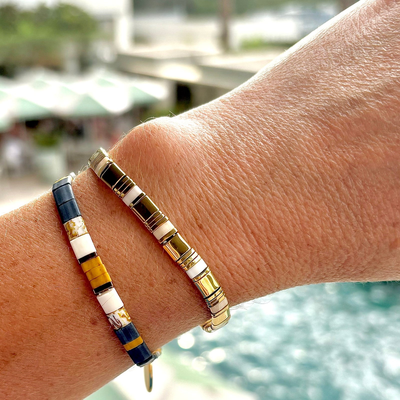 Ibiza Bracelet Cleopatra White & Gold