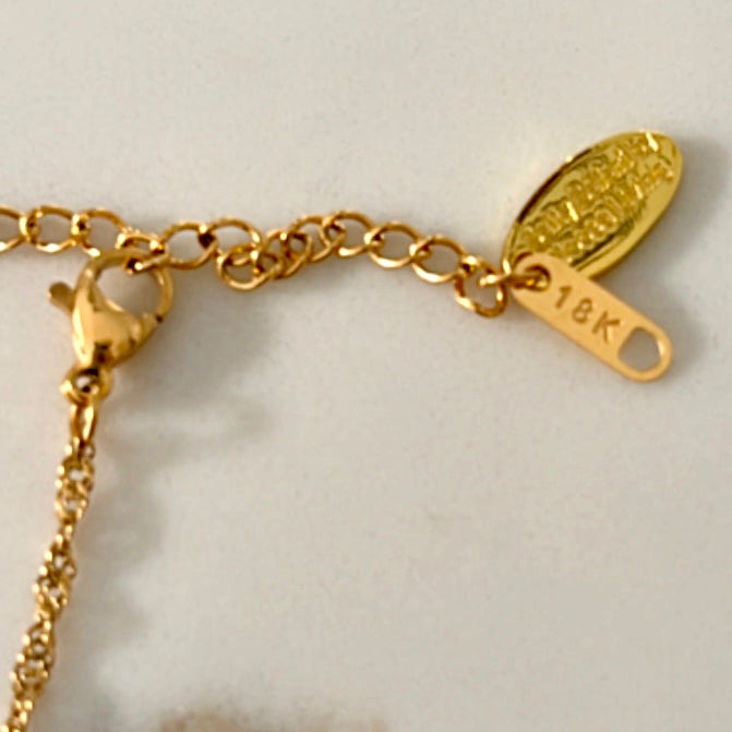 Sienna Delicate Pearl Necklace, patterned detail chain