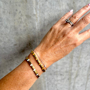 Ibiza Bracelet Cleopatra Gold with Caramel Tones