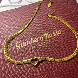 Luna Heart Gold Necklace