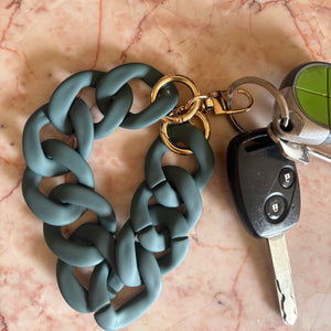 Santorini Key Ring / Phone Charm - Teal