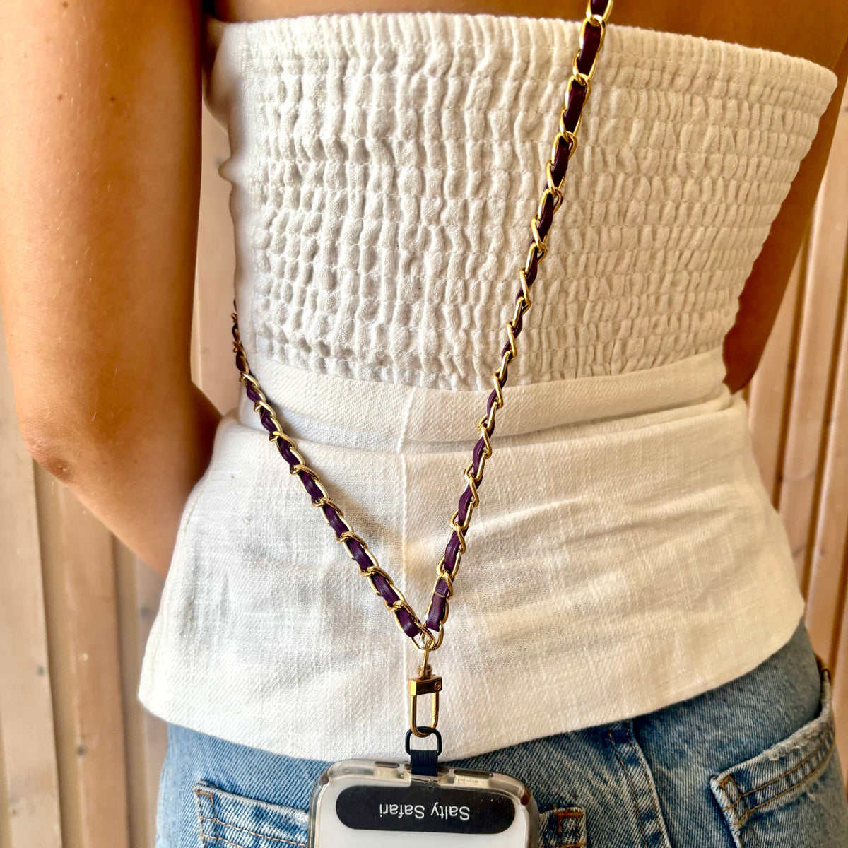 Coco Cross body phone strap - Shiraz