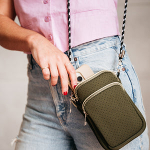 Lulu Cross Body Bag - Olive Green