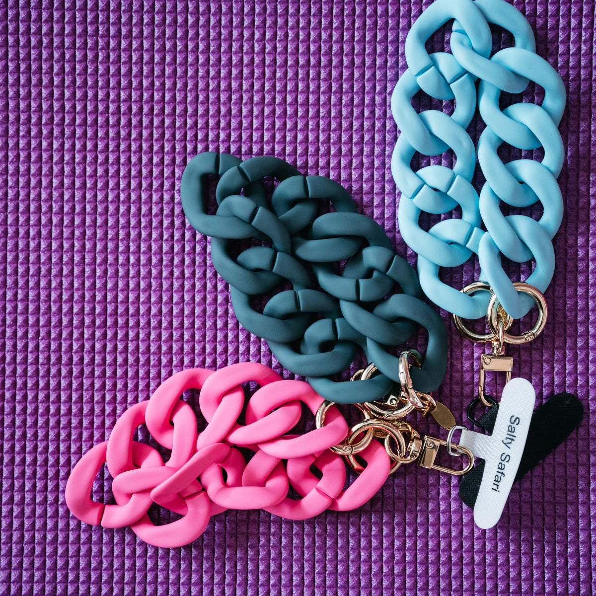 Santorini Key Ring / Phone Charm - Candy Pink