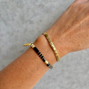 Ibiza Bracelet Cluster, Luxe Gold & Chocolate