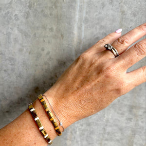 Ibiza Bracelet Cleopatra White & Gold