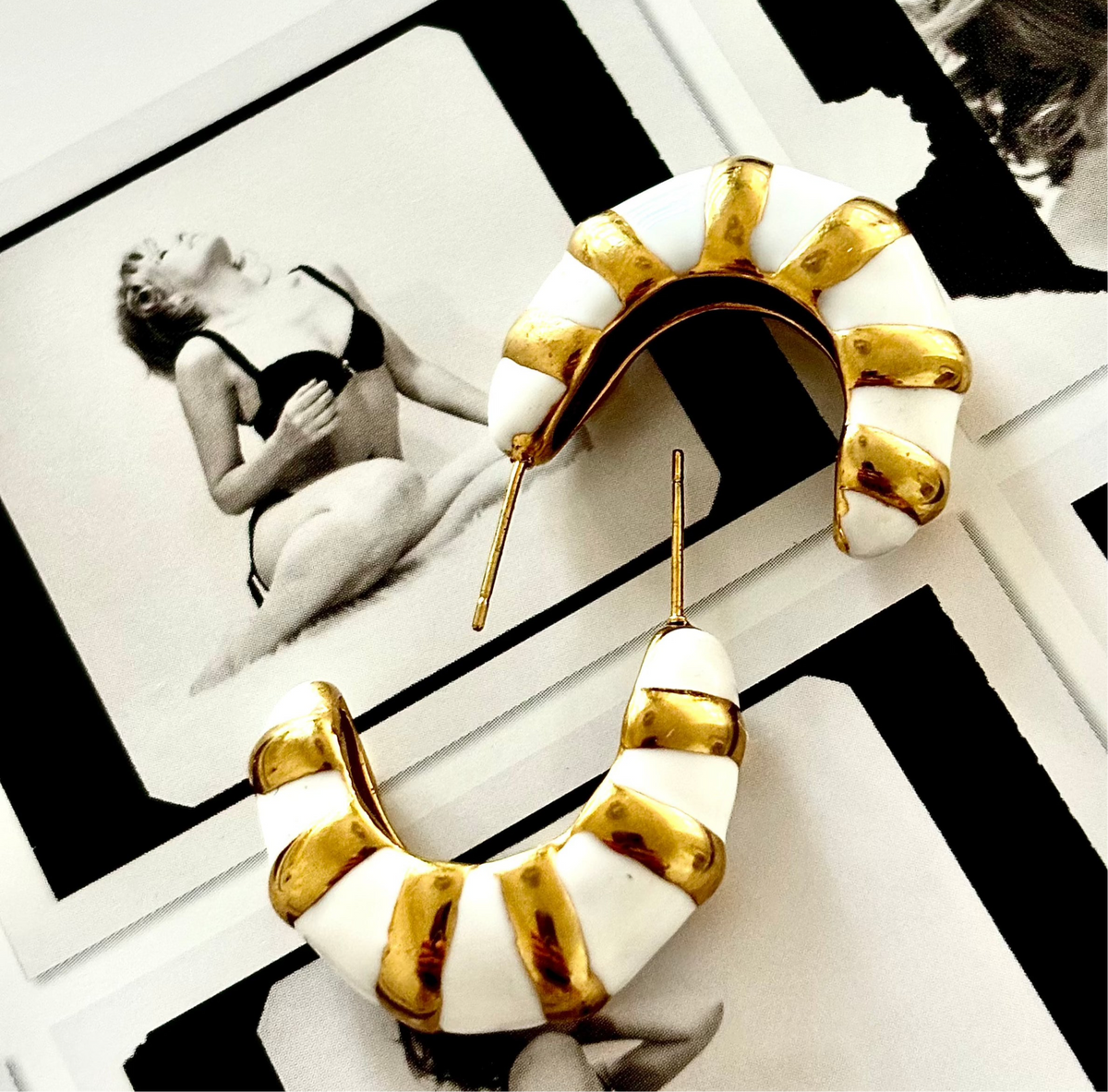 Roxi Earrings Snow White