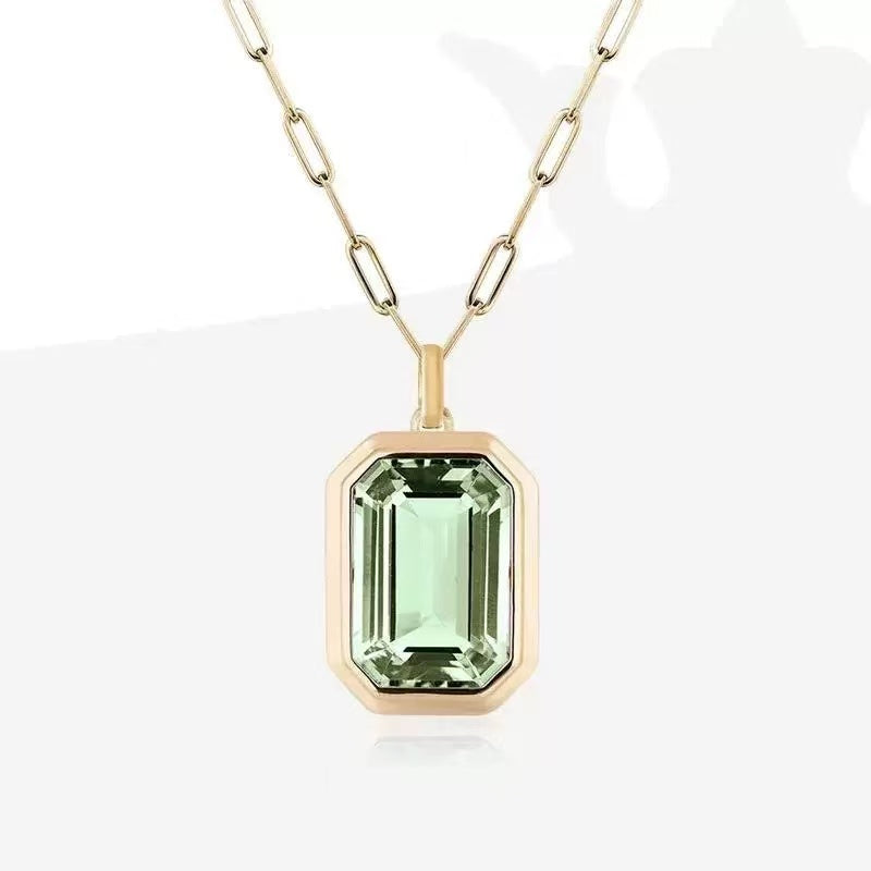 Amour Pendant Necklace, seaweed