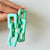 Retro Chain Resin Earring Mint