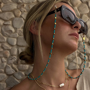 Love Sunglass Chain Turquoise