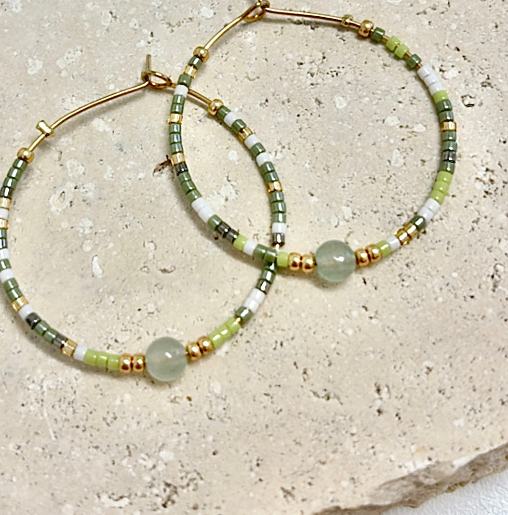 Seline Hoop - Lime Mix