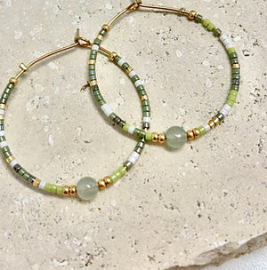 Seline Hoop - Lime Mix