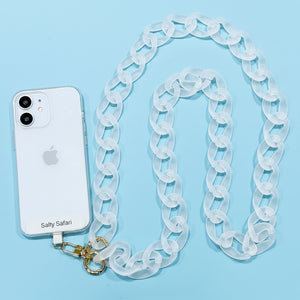 Capri cross body phone strap - Snow