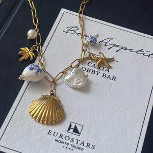 Sicilian charm necklace Gold