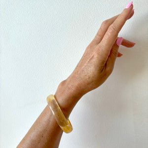 Medium Resin Bangle - Honey