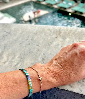 Mykonos Bracelet - Neon Turquoise