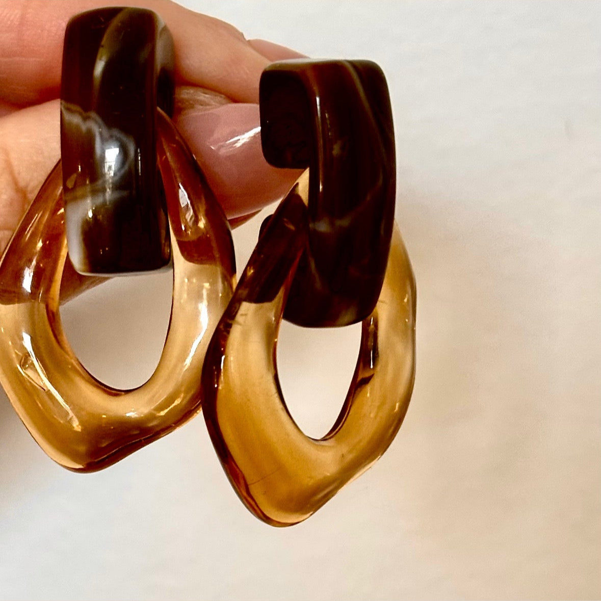 70s Retro Resin Earings