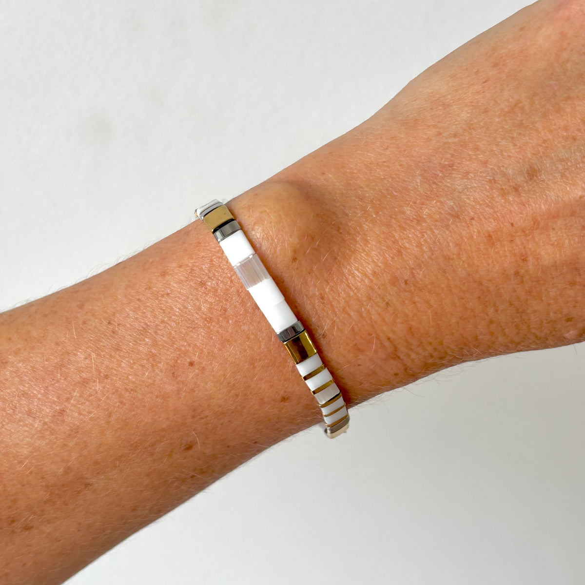 Ibiza - Bright white & mixed metals