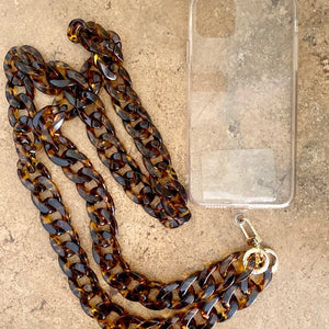 Cross body phone strap - Dark Torishell