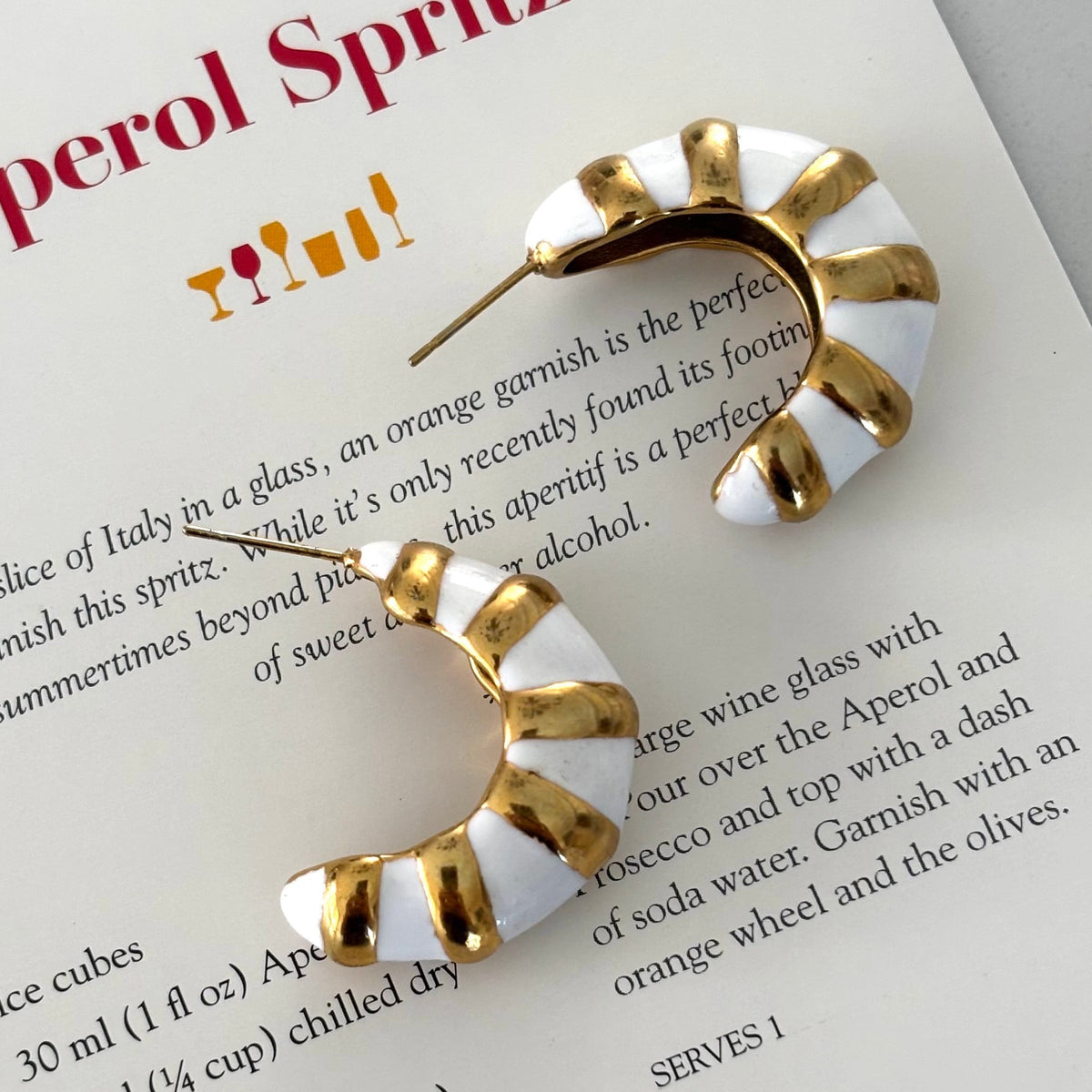 Roxi Earrings Snow White