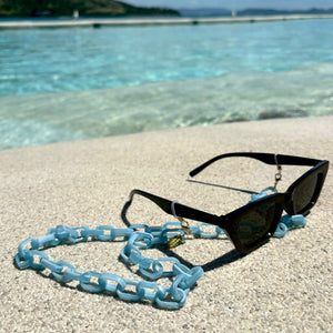 Capri Chain Sky Blue - Sunglass Chain