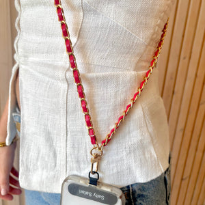 Coco Cross body phone strap - Red