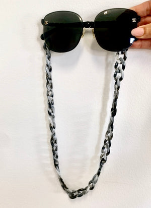 Grey Tortoise Shell - Sunglass chain