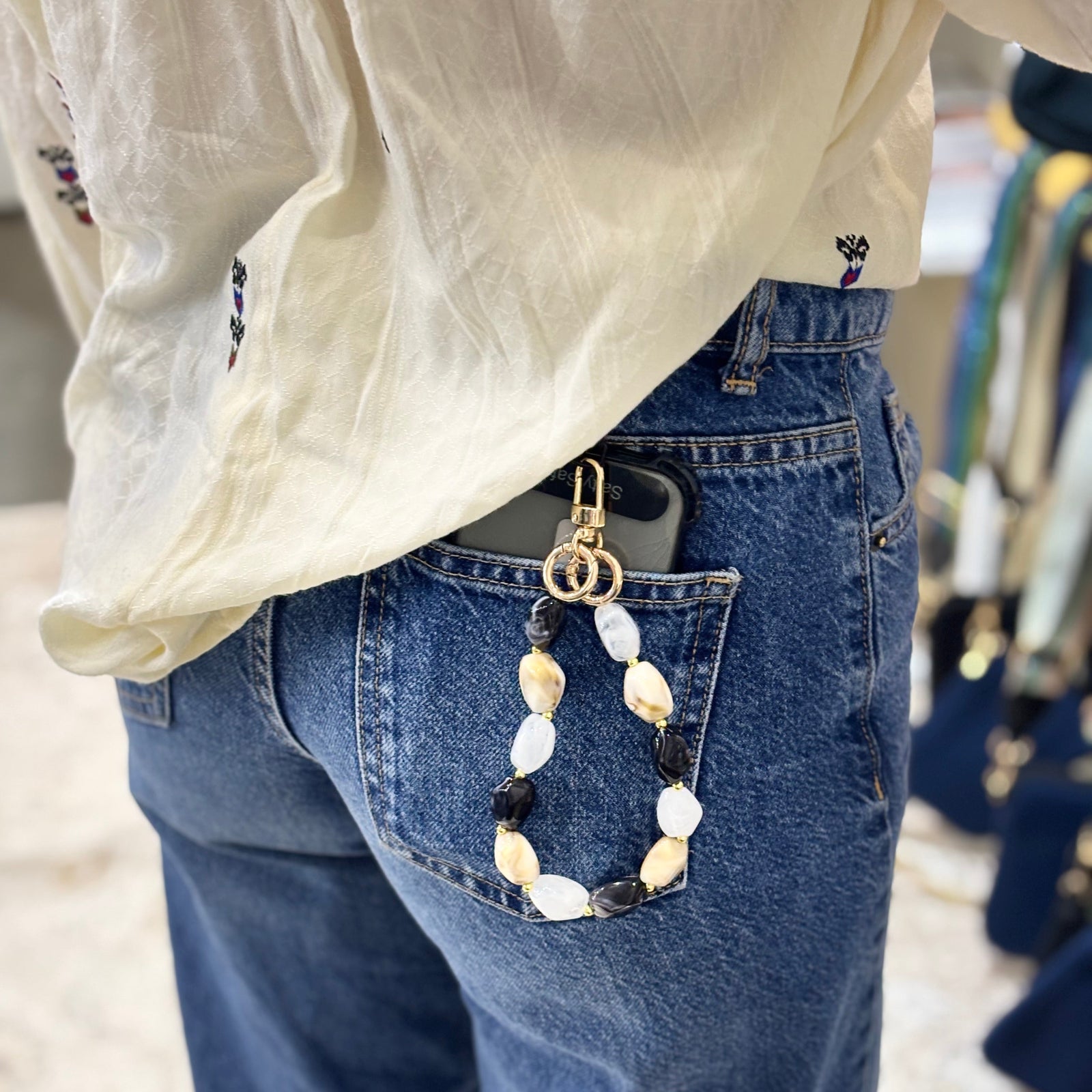 Portofino Key Ring / Phone Charm - Mixed