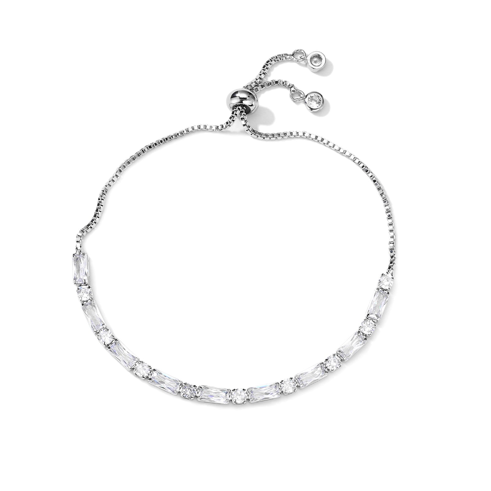 Zalia Tennis Bracelet Silver