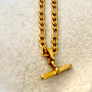 Fob Charm 18k Gold Necklace