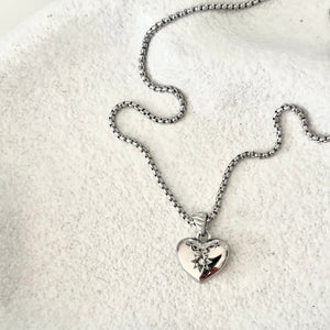 Kate Heart Necklace silver