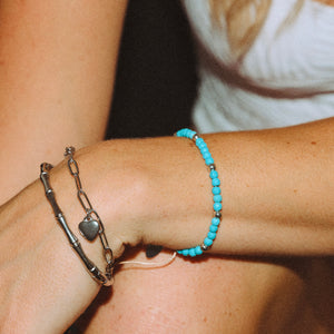 Riviera Bracelet - Turquoise Silver