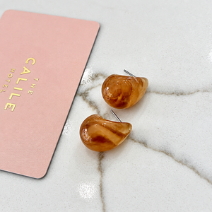 Tortoise shell Resin Tear Drops