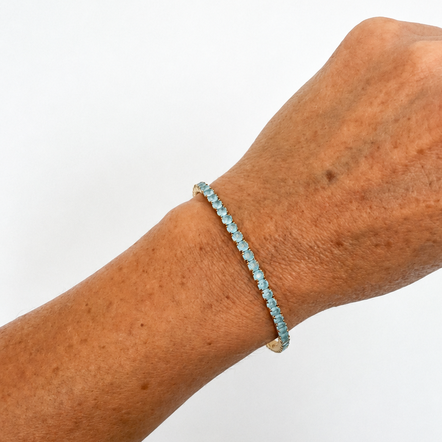 Billi Tennis Bracelet Sea Blue