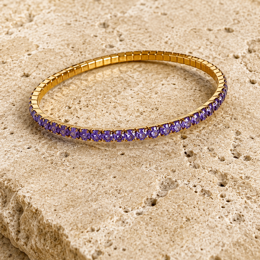 Billi Tennis Bracelet Lilac