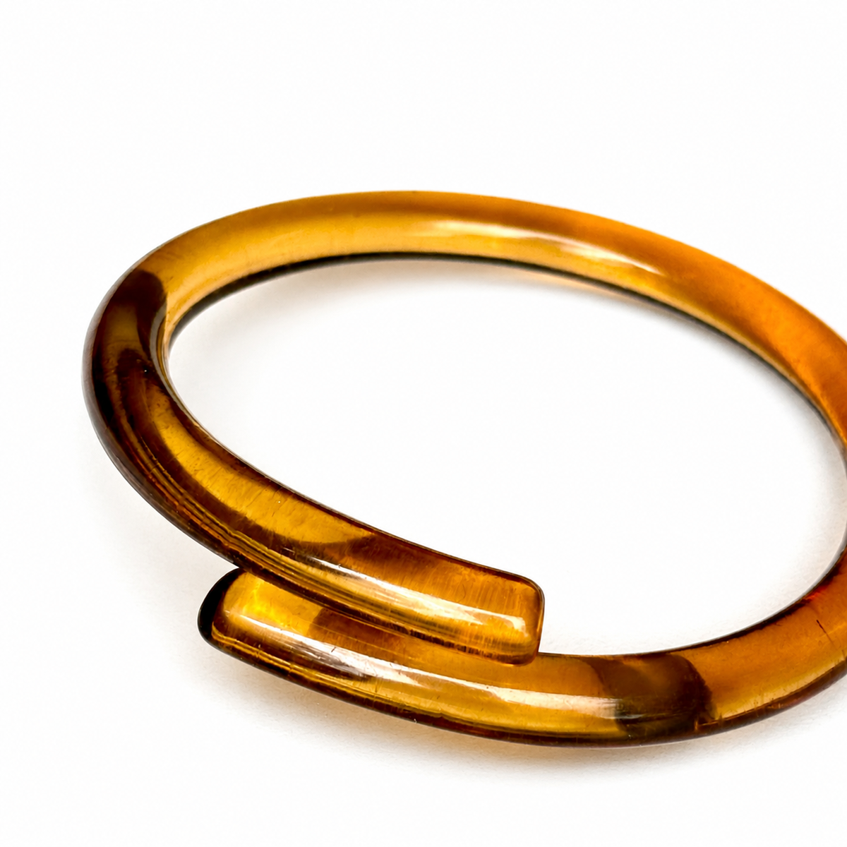 Wrapped Resin Bangle - Honey