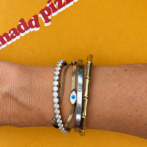 Evil Eye Snake Bracelet