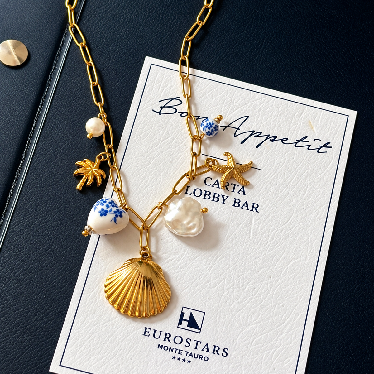Sicilian charm necklace Gold