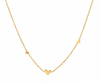 Delicate Valentine Necklace 18k gold