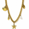 Seafoam Charm Gold Necklace