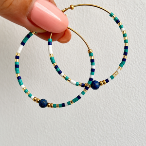 Seline Hoop - Turquoise Mix