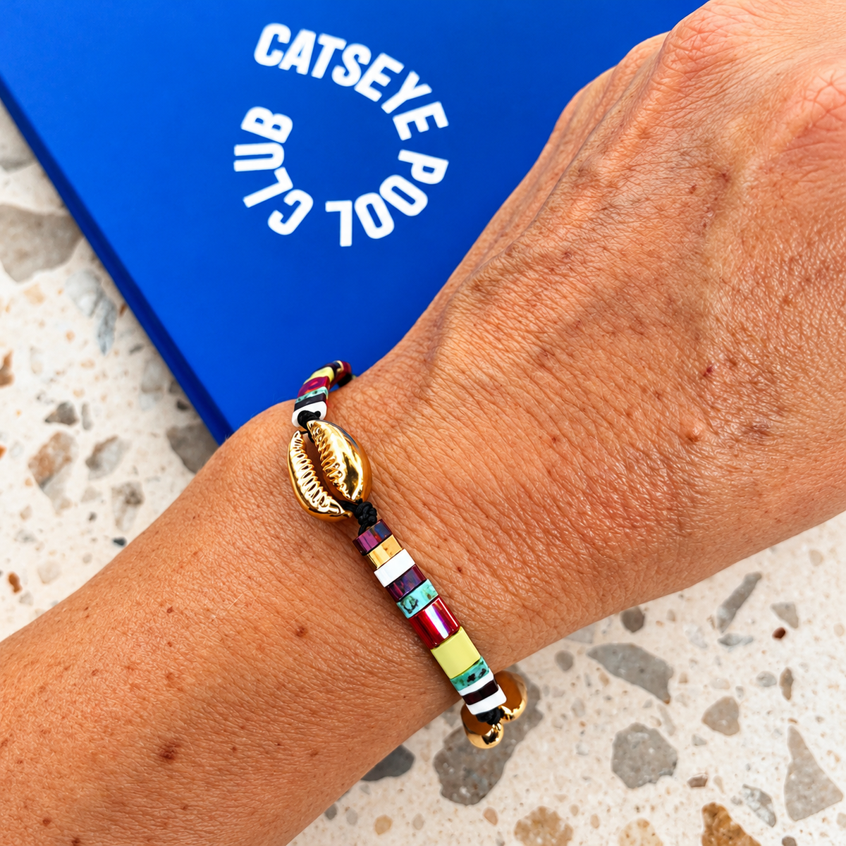 Cochella Shell Bracelet - Charcoal
