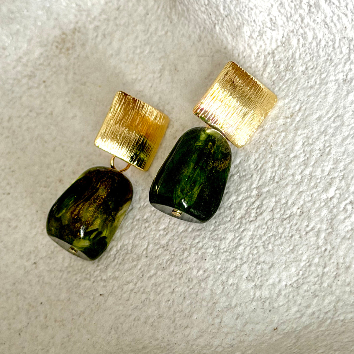 Indigo Earring Olive