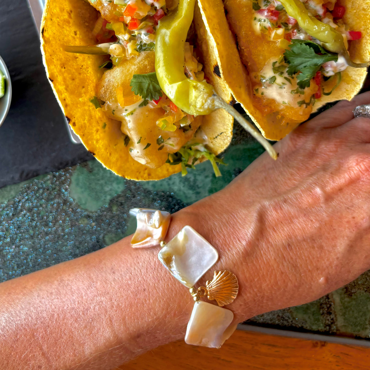 Club 55 St Tropez bracelet, shell detail