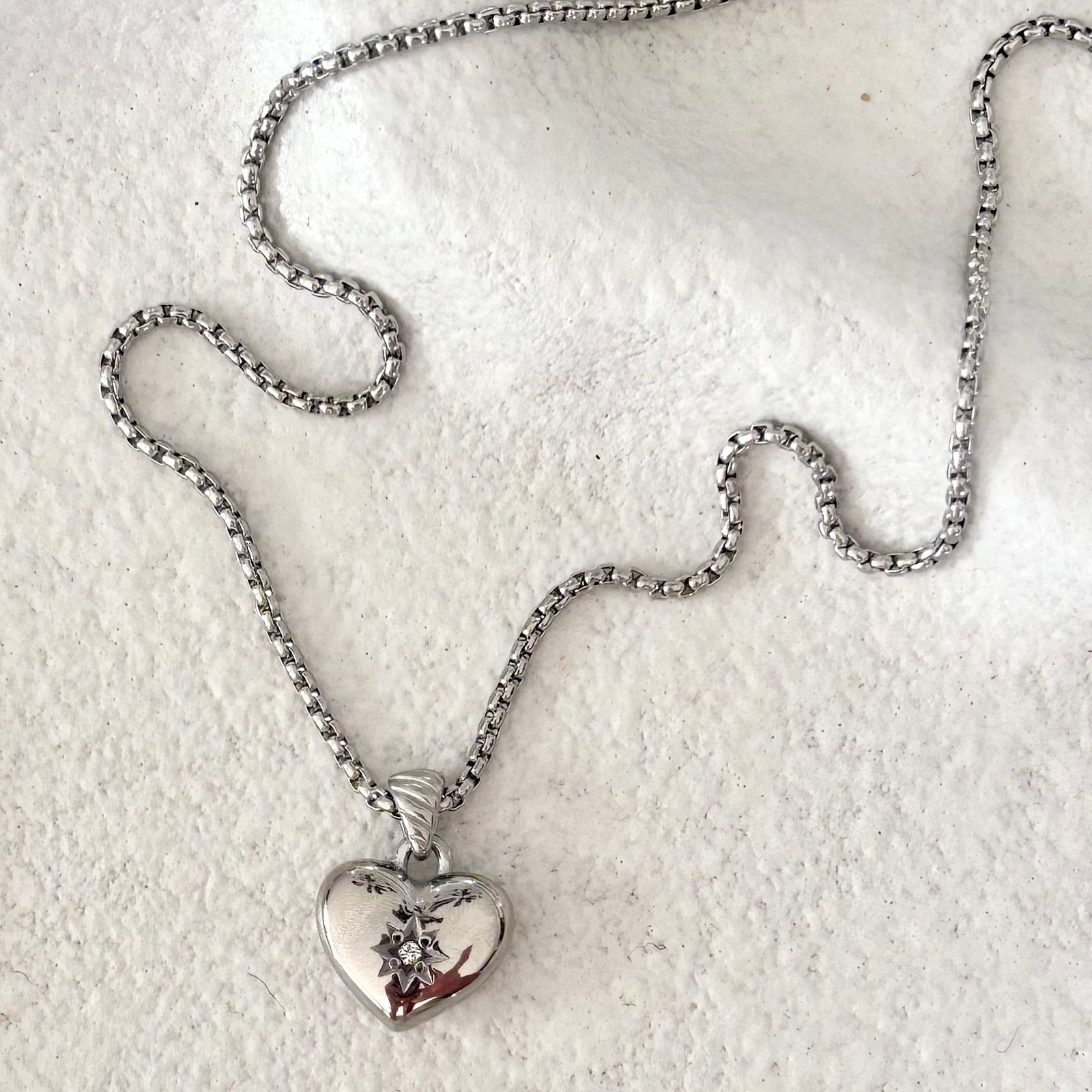 Kate Heart Necklace silver
