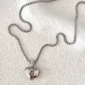 Kate Heart Necklace silver