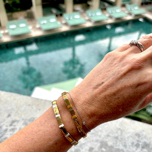 Ibiza Bracelet Cleopatra Gold with Caramel Tones