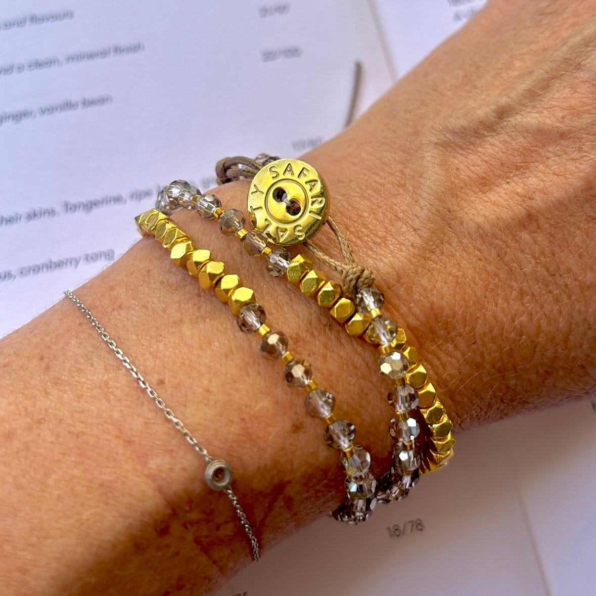 Infinity Wrap Bracelet, Rich Gold